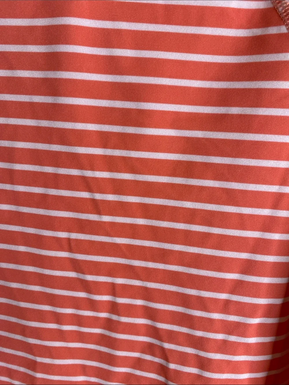 Amazon Essentials Coral Striped Rashguard Tee Swim Top